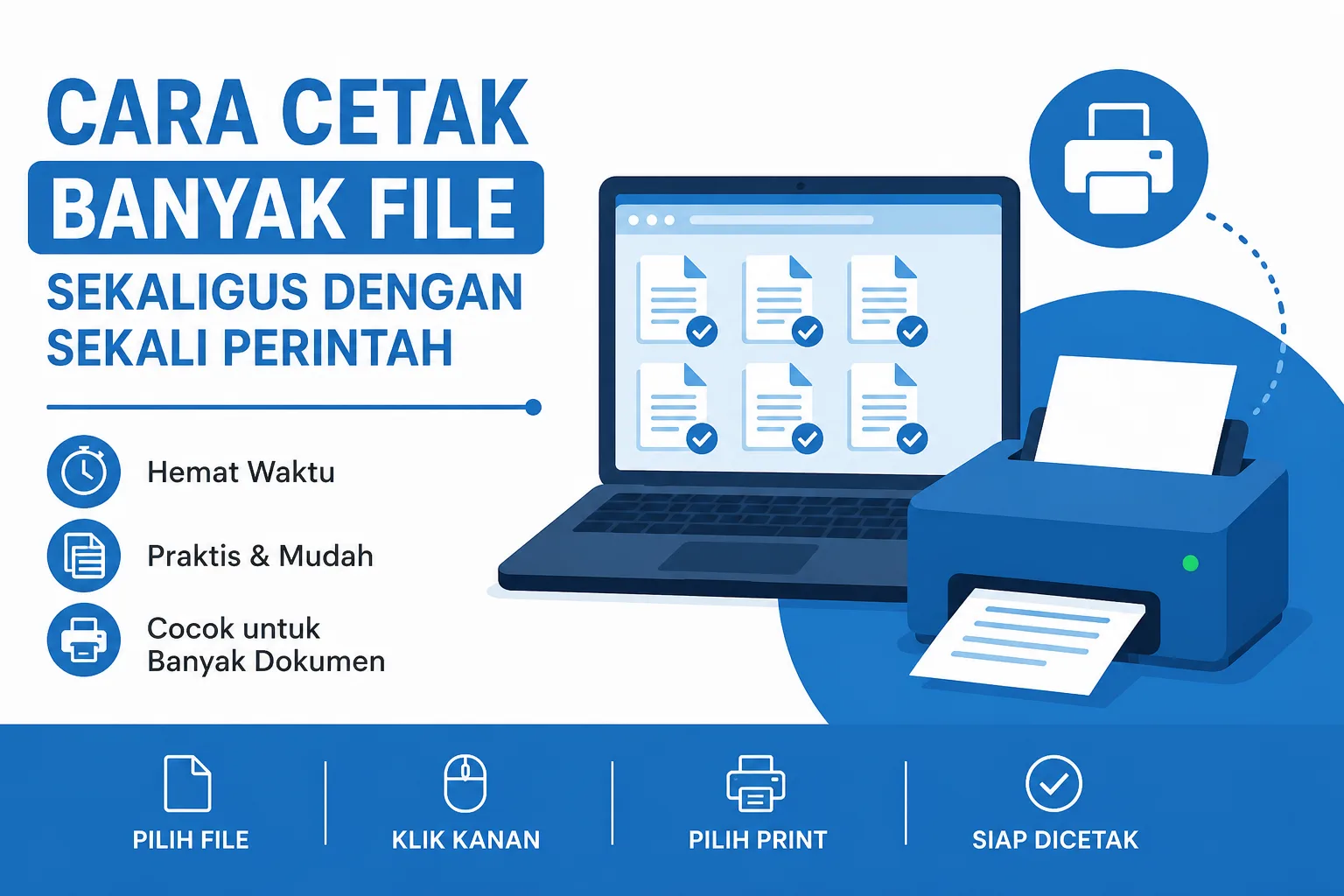 Cara Cetak (Print) Banyak File Sekaligus Dengan Sekali Perintah di Windows
