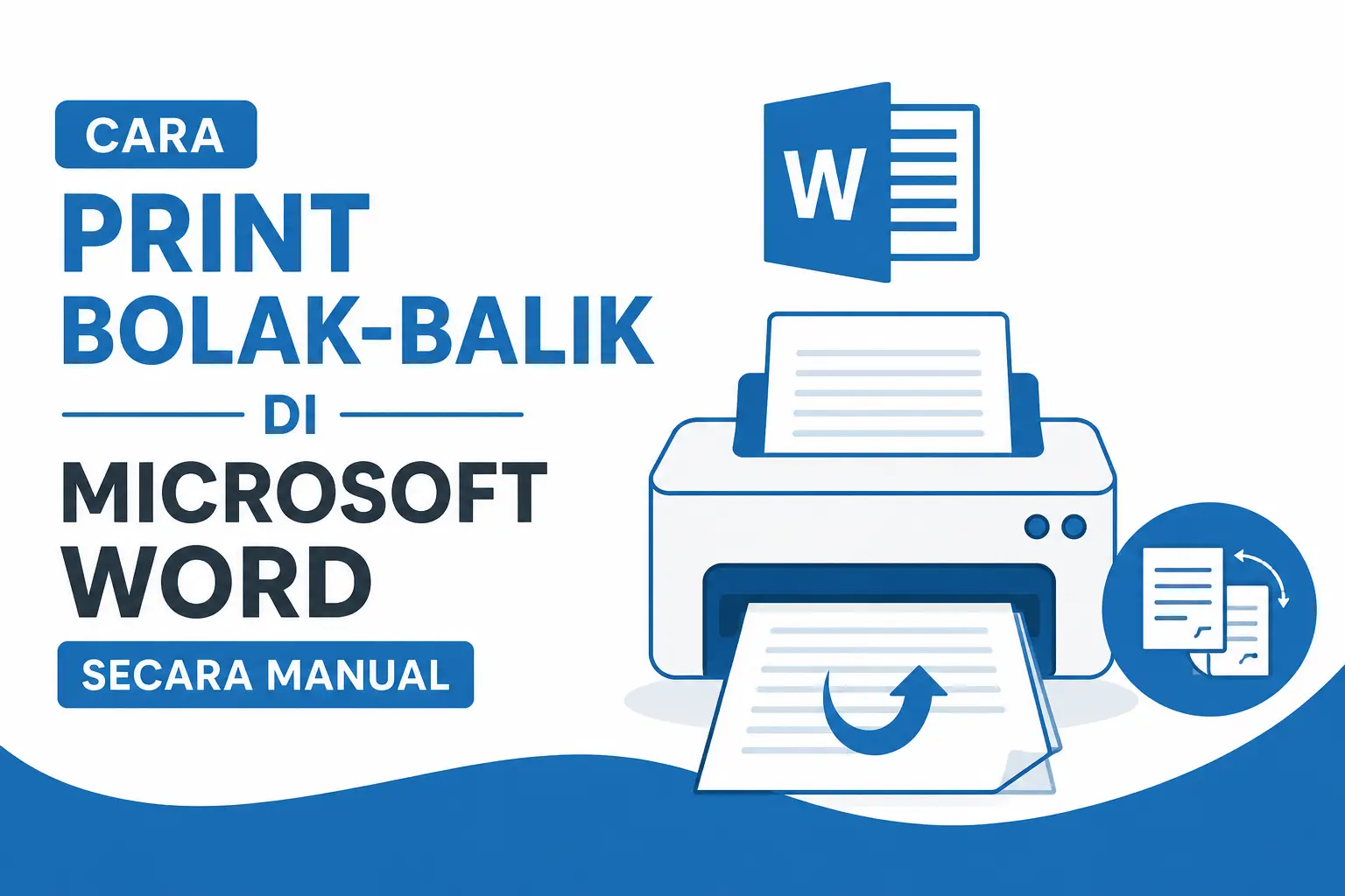 Cara Print Bolak-Balik Di Microsoft Word Secara Manual