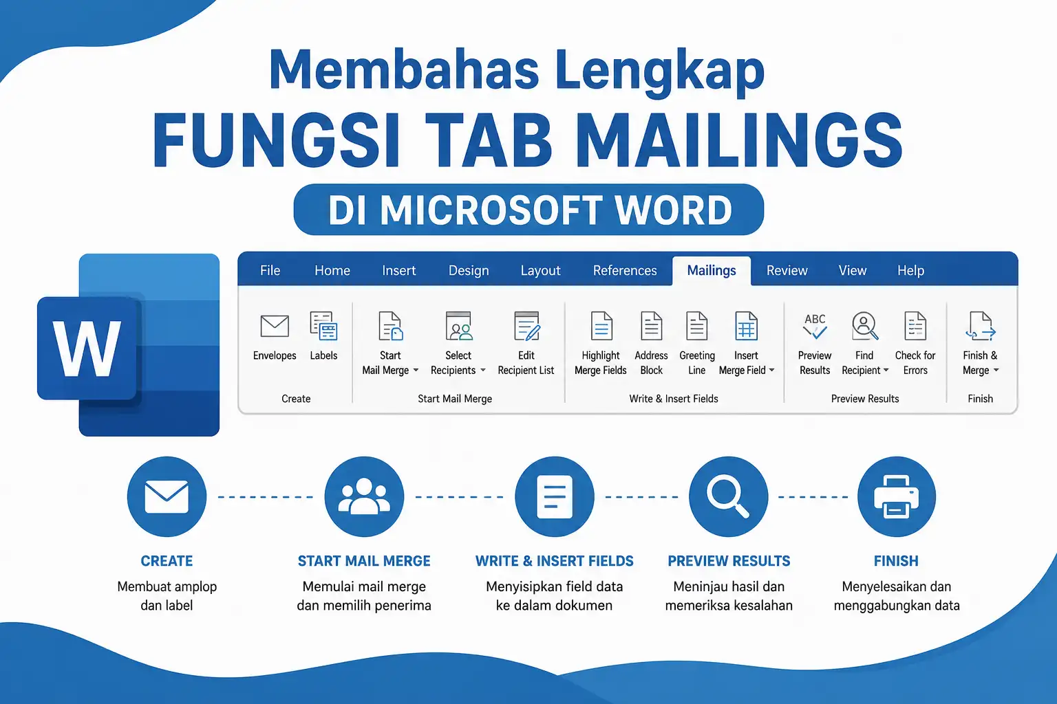 Membahas Lengkap Fungsi Tab Mailings di Microsoft Word